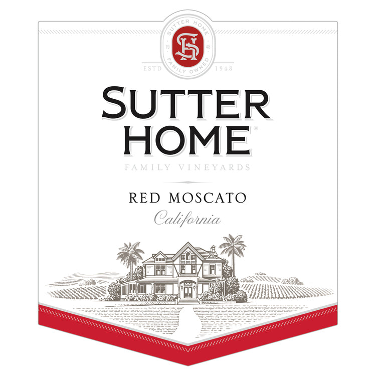 Sutter Home Red Moscato California - 750ML - Front Label