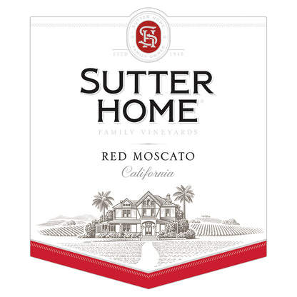 Sutter Home Red Moscato California - 750ML - Front Label