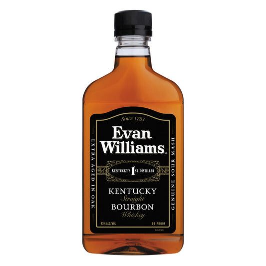 Evan Williams Straight Bourbon Black Label 86 - 375ML - Front