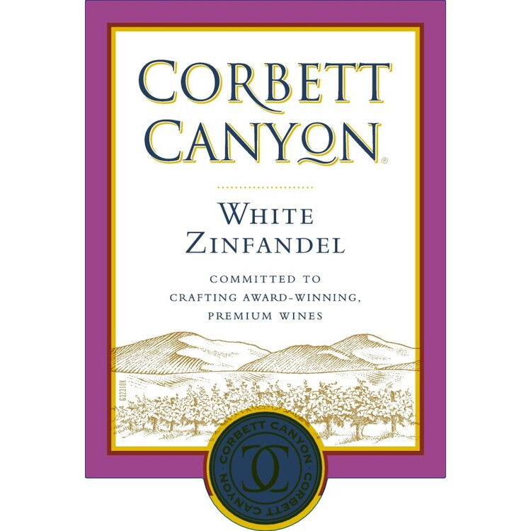 Corbett Canyon White Zinfandel California - 1.5L - Front Label