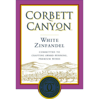 Corbett Canyon White Zinfandel California - 1.5L - Front Label