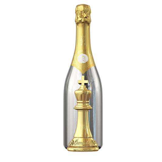Le Chemin Du Roi Champagne Brut W/ Wooden Gift Box - 750ML - Front