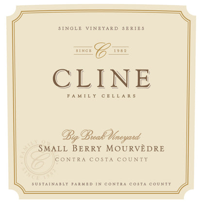 Cline Mourvedre Small Berry Big Break Vineyard Contra Costa County 202 - 750ML