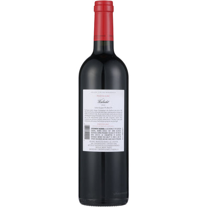 Pauillac De Fonbadet Pauillac 2020 - 750ML - Back