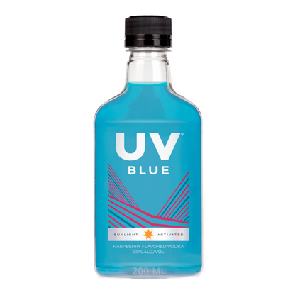 Uv Blue Raspberry Flavored Vodka 60 - 200ML - Back