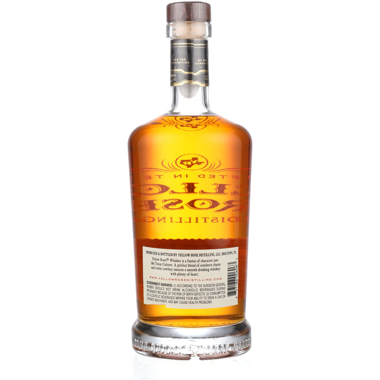 Yellow Rose Distilling Premium American Whiskey 80 - 750ML - Back
