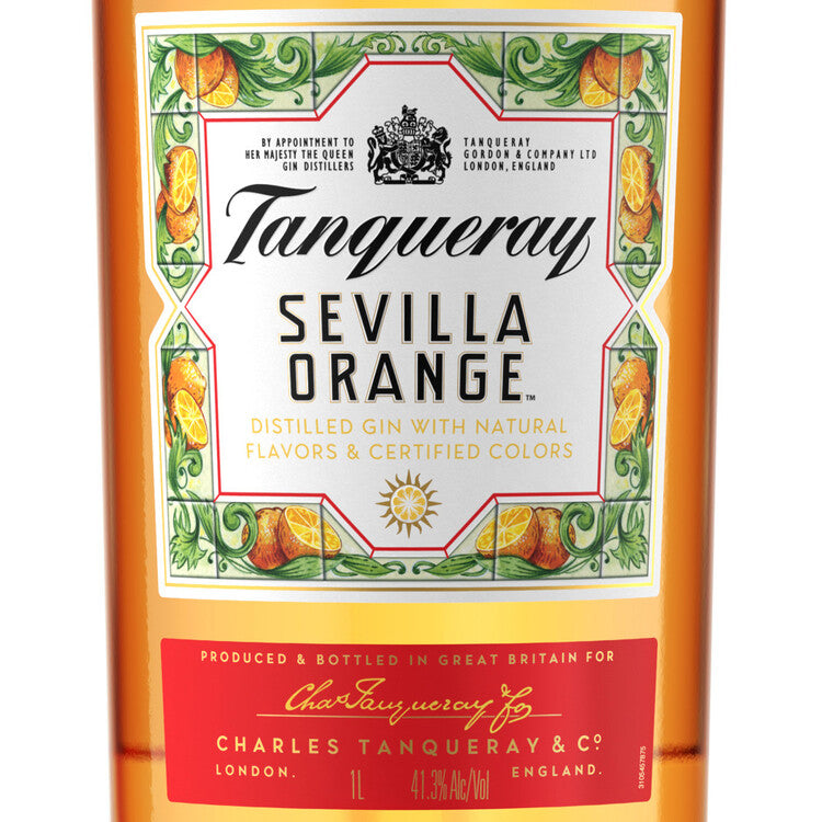 Tanqueray Sevilla Orange Flavored Gin 82.6 - 1.0L - Front Label