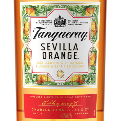 Tanqueray Sevilla Orange Flavored Gin 82.6 - 1.0L - Front Label