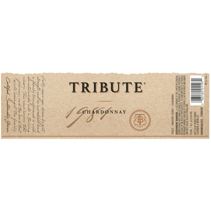 Tribute Chardonnay Monterey County - 750ML - Back Label