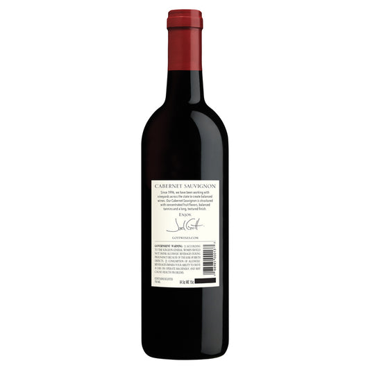 Joel Gott Cabernet Sauvignon 815 California 2022 - 375ML - Back