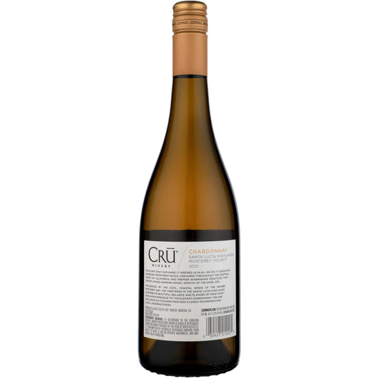 Cru Winery Chardonnay Slh Santa Lucia Highlands 2023 - 750ML