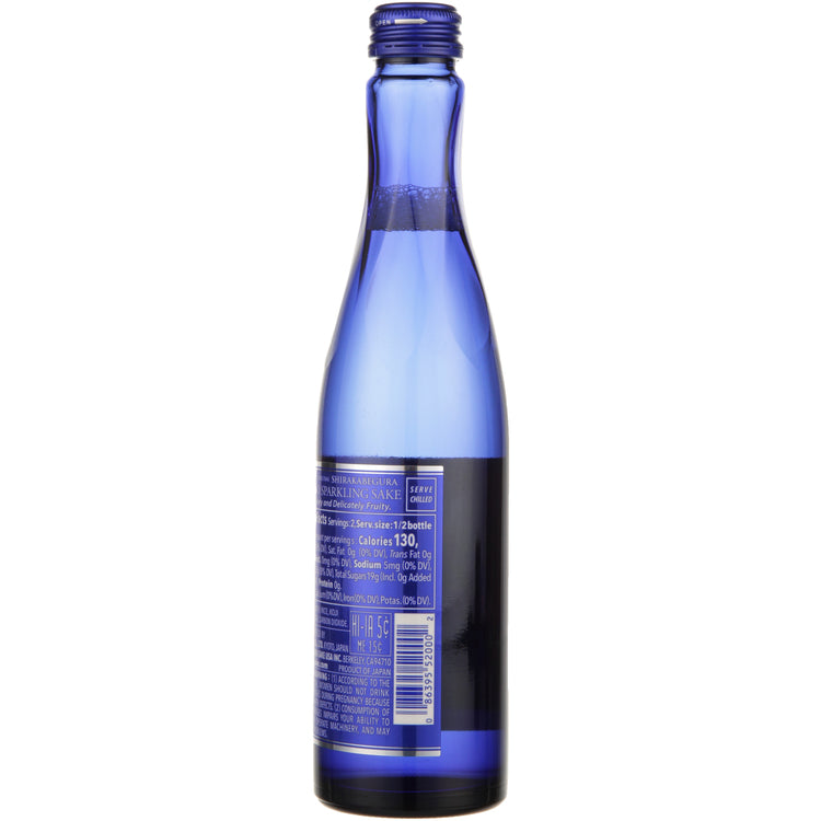 Sho Chiku Bai Sparkling Sake Mio Shirakabe Gura - 300ML - Back