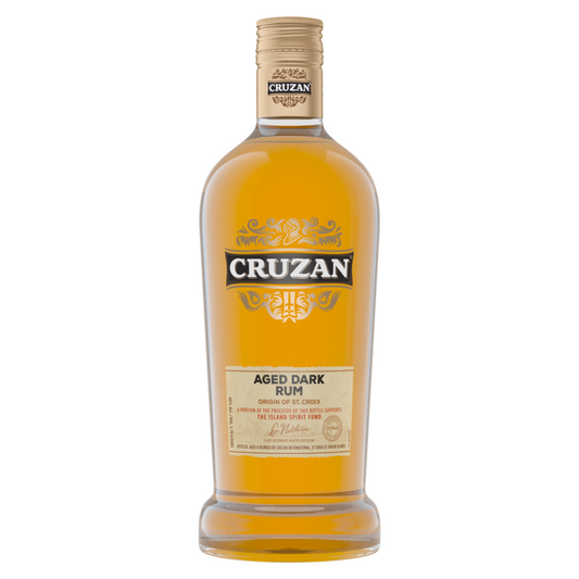 Cruzan Dark Rum Aged 80 - 1.75L - Front