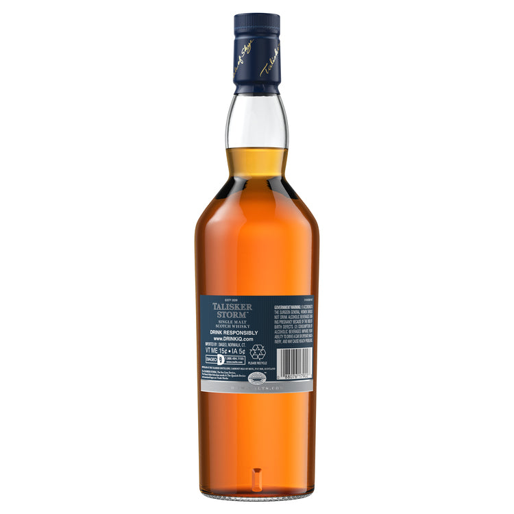 Talisker Single Malt Scotch Storm 91.6 - 750ML - Back