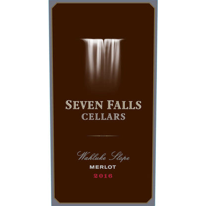 Seven Falls Cellars Merlot Wahluke Slope 2020 - 750ML - Front Label