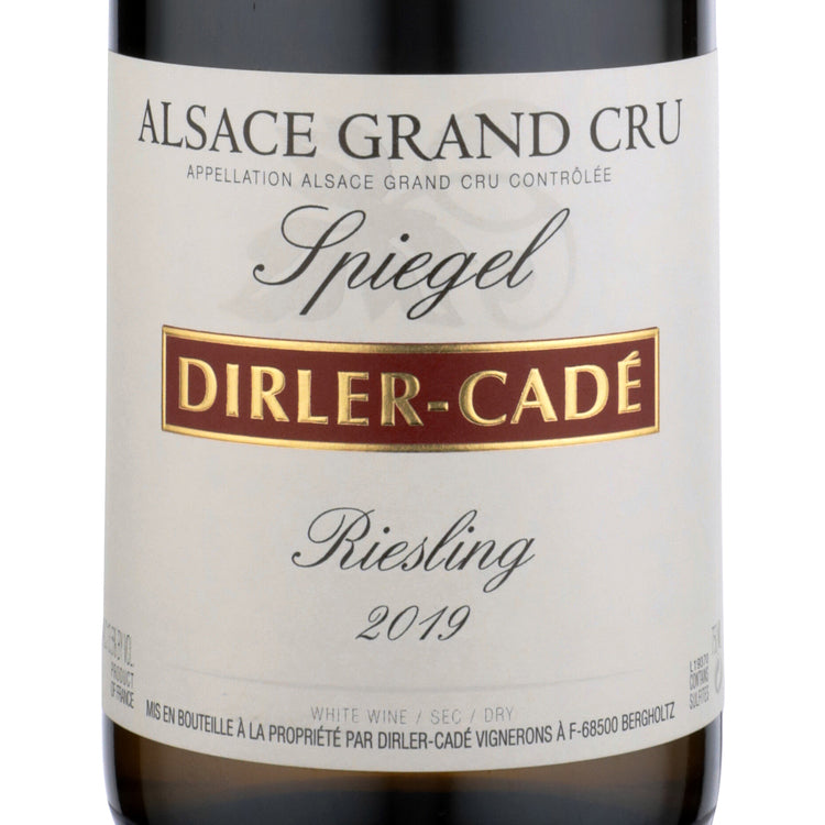 Dirler Cade Riesling Spiegel Alsace Grand Cru 2019 - 750ML - Front Label