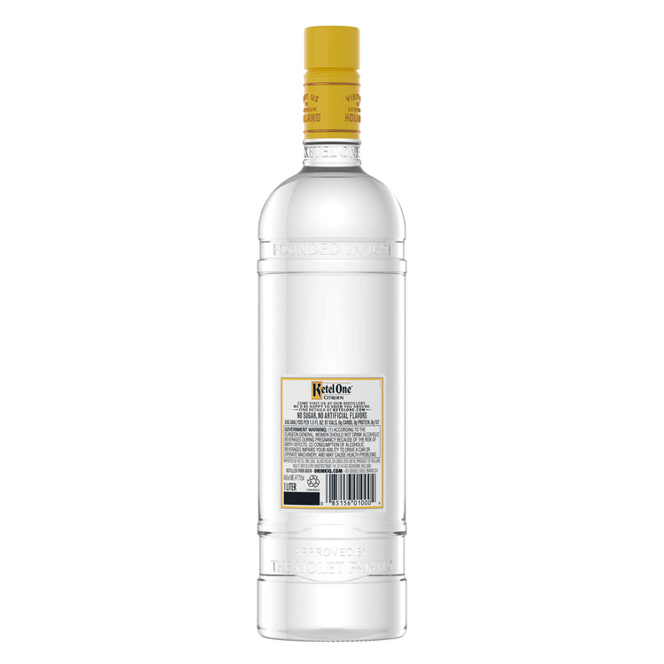 Ketel One Citrus Flavored Vodka Citroen 80 - 1.0L - Back