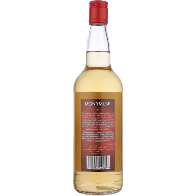 Monymusk Gold Rum Special 80 - 750ML - Back