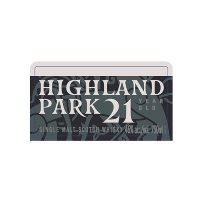 Highland Park Single Malt Scotch 21 Yr 92 - 750ML - Front Label