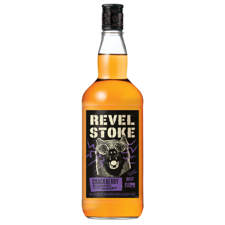 Revel Stoke Blackberry Flavored Whiskey Crackberry 70 - 1.0L - Front