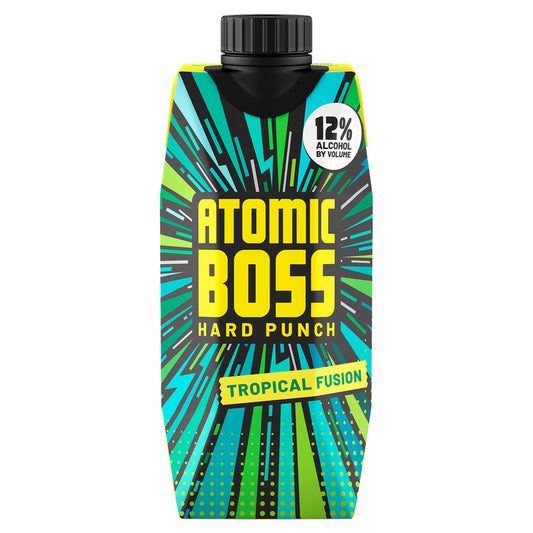 Atomic Boss Hard Punch Tropical Fusion Wine Based Cocktail - 500ML - Front
