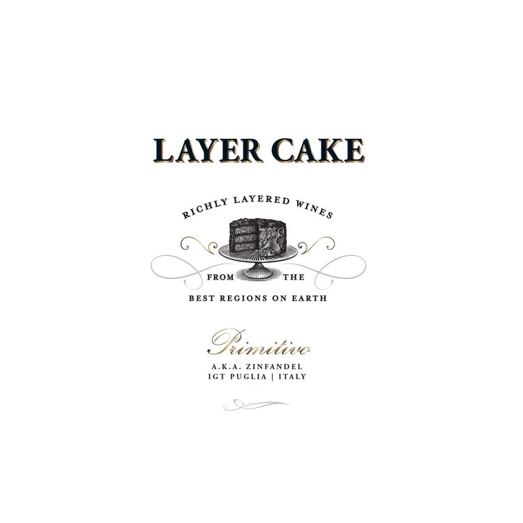 Layer Cake Primitivo Puglia - 750ML - Front Label
