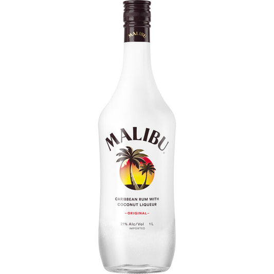 Malibu Coconut Flavored Rum Original 42 - 1.0L - Front