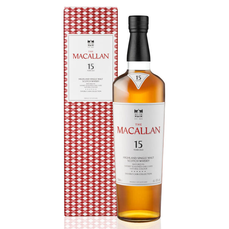 The Macallan Single Malt Scotch Double Cask 15 Yr 86 - 750ML - Front