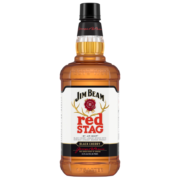 Jim Beam Red Stag Black Cherry Infused Straight Bourbon 65 - 1.75L - Front