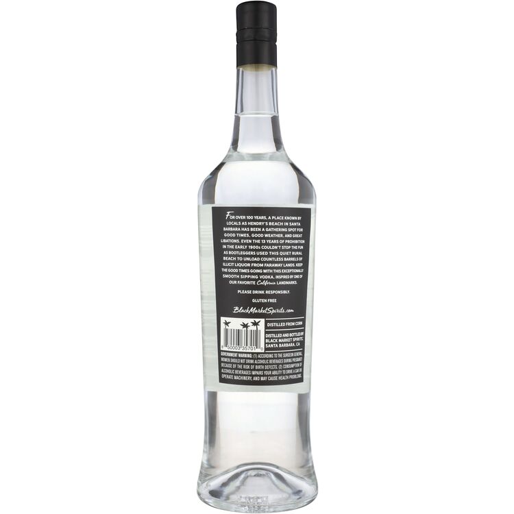 Hendry's Vodka 80 - 1.0L - Back