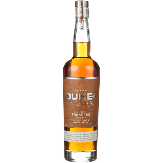 Duke Rye Whiskey Double Barrel Founder's Reserve 98 - 750ML - Front