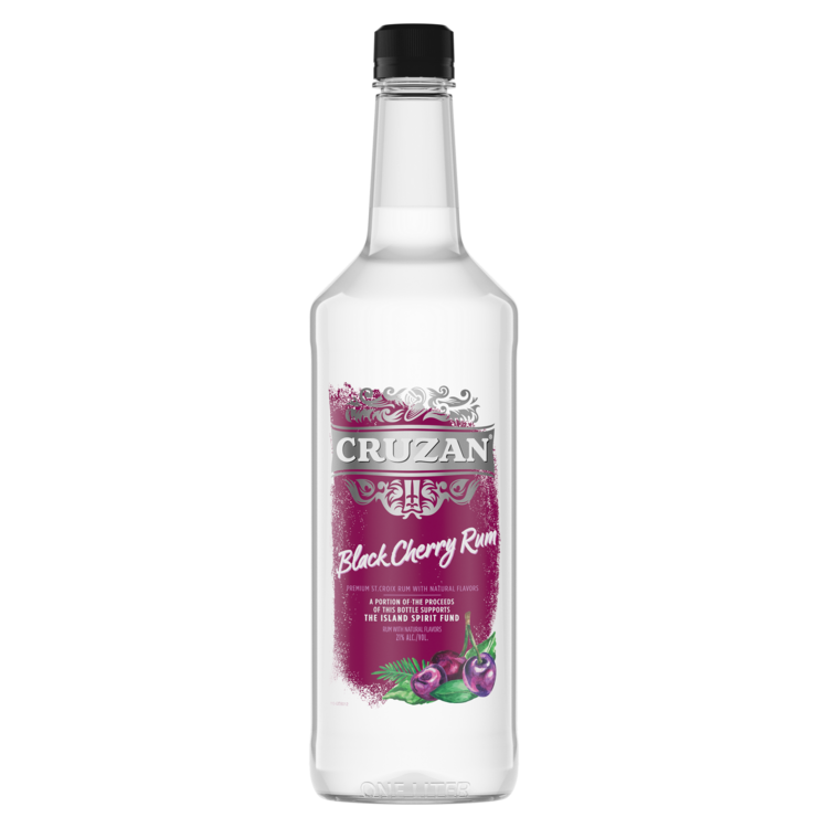 Cruzan Black Cherry Flavored Rum 42 - 1.0L - Front
