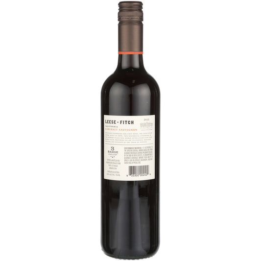 Leese Fitch Cabernet Sauvignon California - 750ML - Back