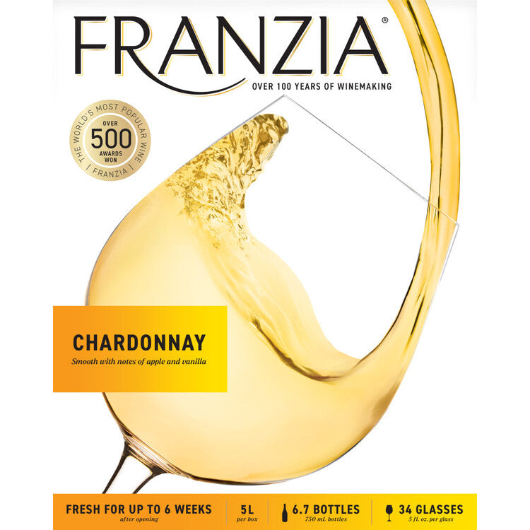 Franzia Chardonnay South Eastern Australia - 5.0L - Front Label