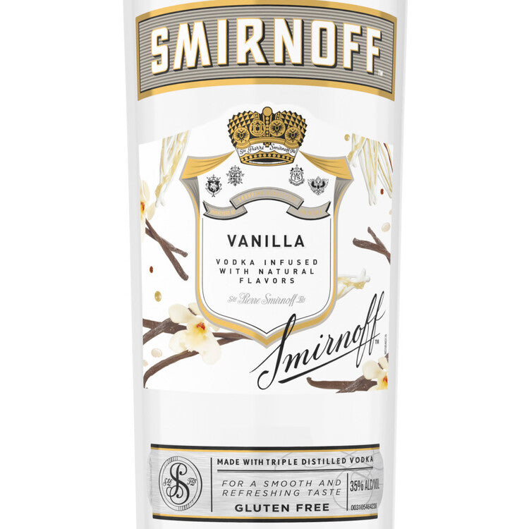 Smirnoff Vodka Vanilla Flavored 60 - 1.0L - Front Label