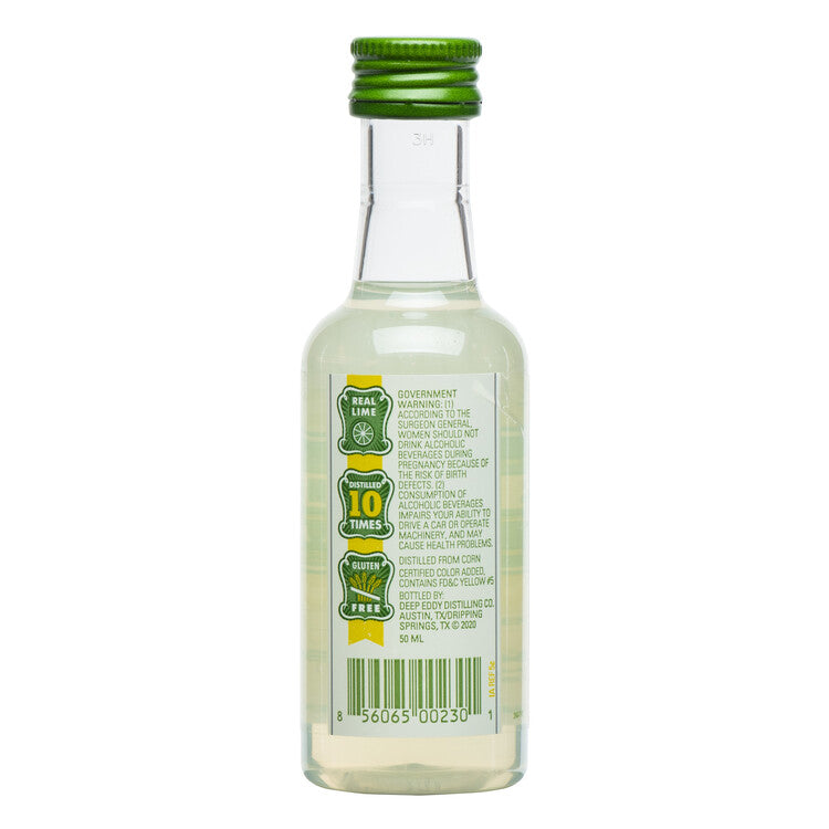Deep Eddy Lime Flavored Vodka 70 - 50ML - Back