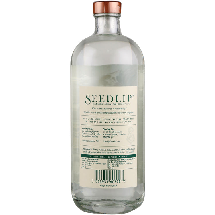 Seedlip Distilled Non-Alcoholic Spirit Grove - 700ML - Back