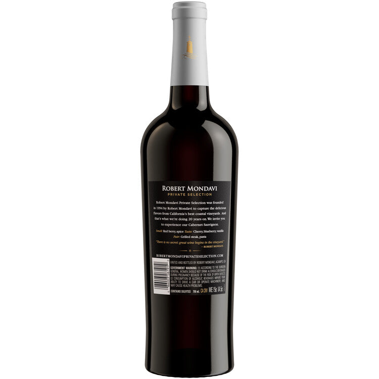 Robert Mondavi Private Selection Cabernet Sauvignon California - 750ML - Back
