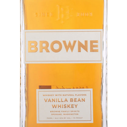 Browne Family Spirits Vanilla Bean Flavored Whiskey 70 - 750ML - Front Label