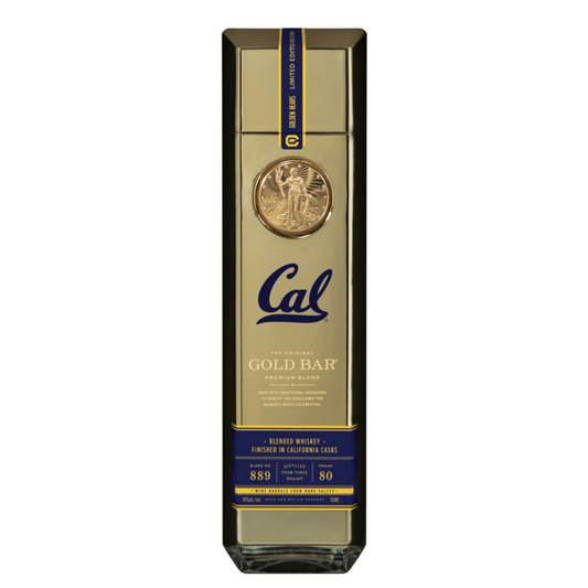 Gold Bar Blended American Whiskey Premium Blend Cal Bears 80 - 750ML - Front