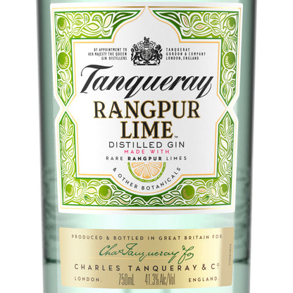Tanqueray Distilled Gin Rangpur 82.6 - 750ML - Front Label