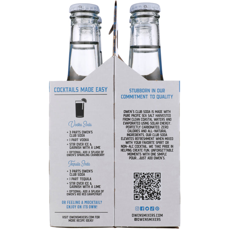 Owen'S Craft Mixers Club Soda - 250ML