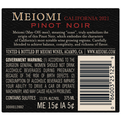 Meiomi Pinot Noir California - 375ML