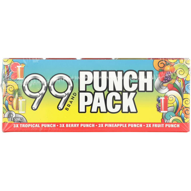 99 Brands Punches Combo 3 Each Tropical Punch 99 & Berry Punch 99 And - 50ML - Front Label