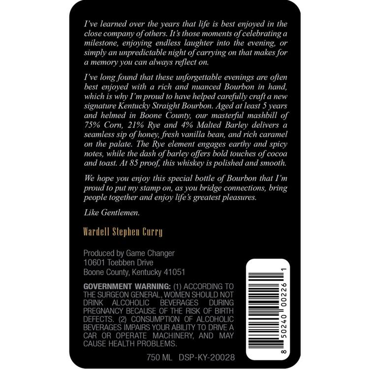 Gentleman's Cut Straight Bourbon 90 - 750ML - Back Label