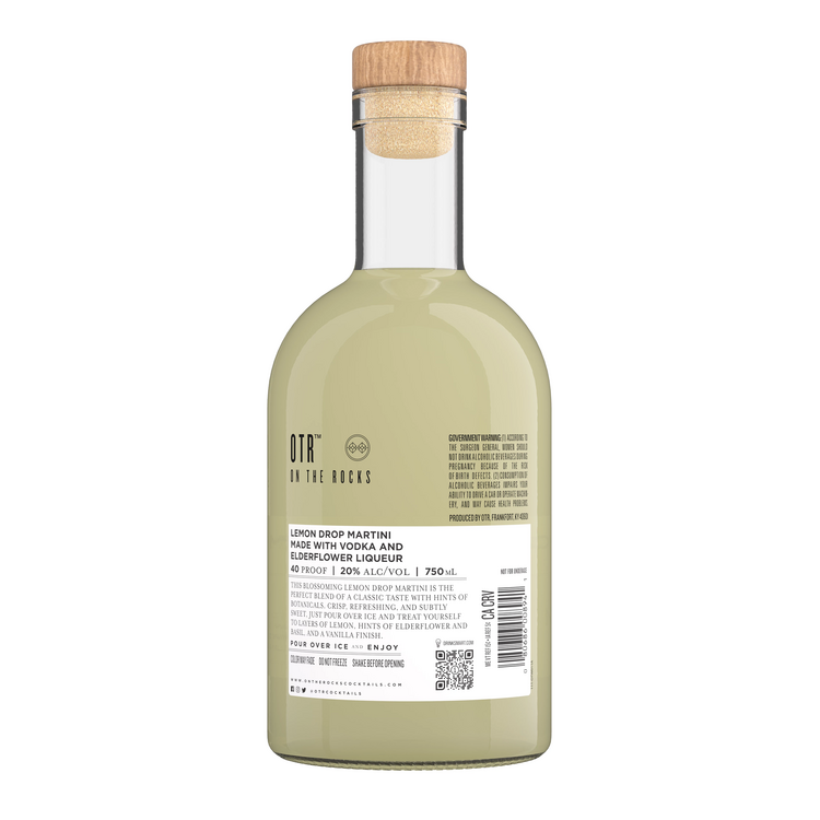 Otr-On The Rocks Lemon Drop Martini Crafted With Effen Vodka 40 - 750ML - Back