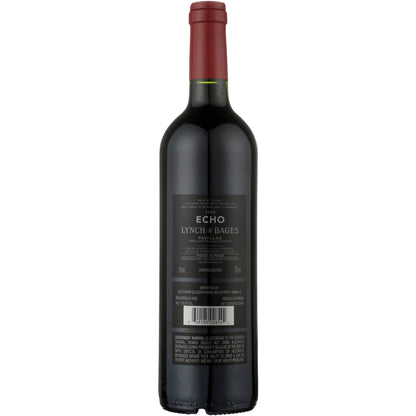 Echo De Lynch Bages Pauillac 2020 Wood Box - 750ML - Back