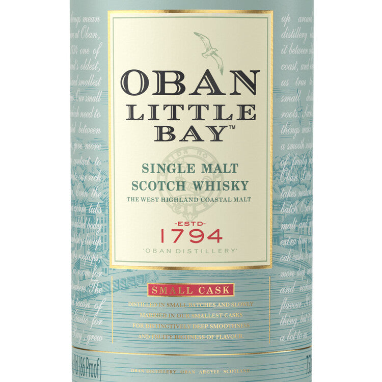 Oban Single Malt Scotch Little Bay Small Cask 86 - 750ML - Front Label