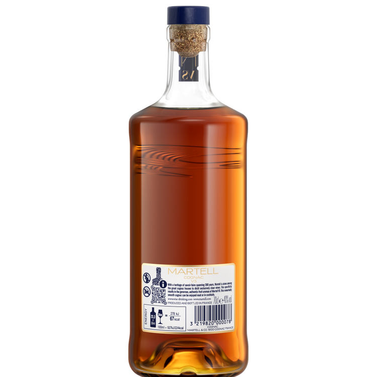 Martell Cognac Vs 80 - 750ML - Back