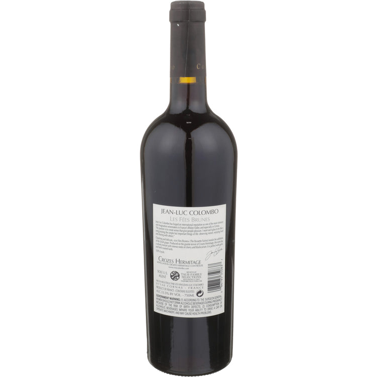Jean Luc Colombo Crozes Hermitage Les Fees Brunes 2018 - 750ML - Back